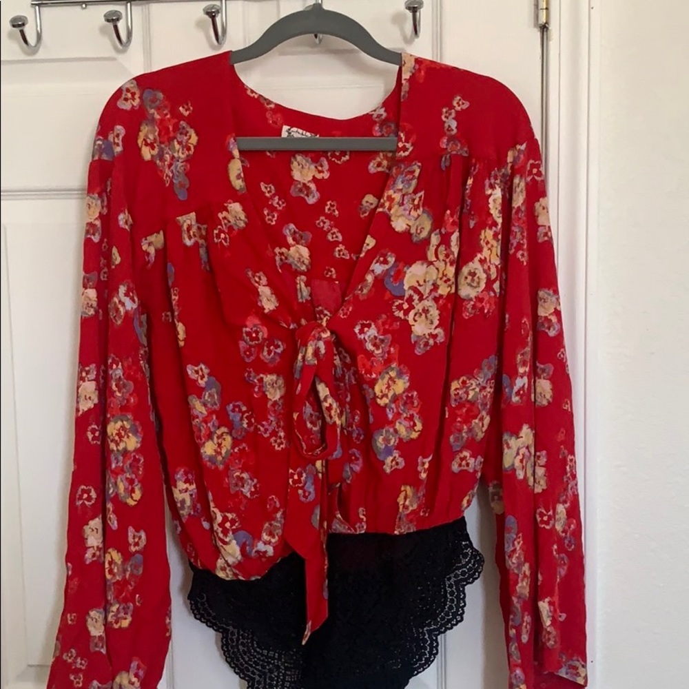 Free People Bodysuit Blouse